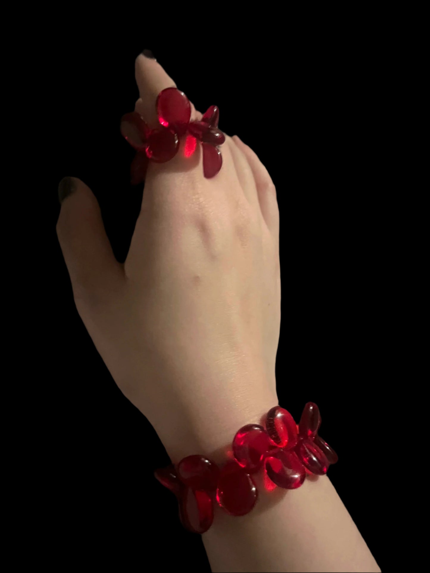 Po. Czech Glass Bead Bracelet