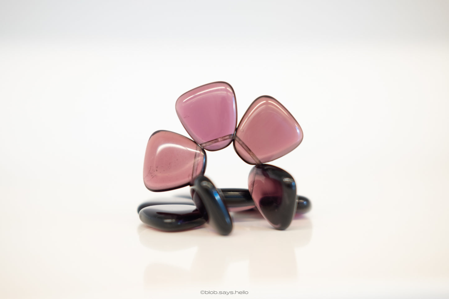 Crimson Glow Cuff Czech Glass