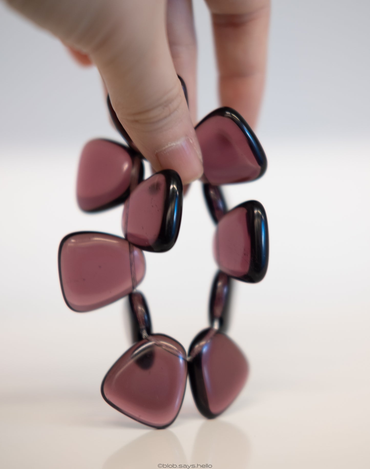 Crimson Glow Cuff Czech Glass