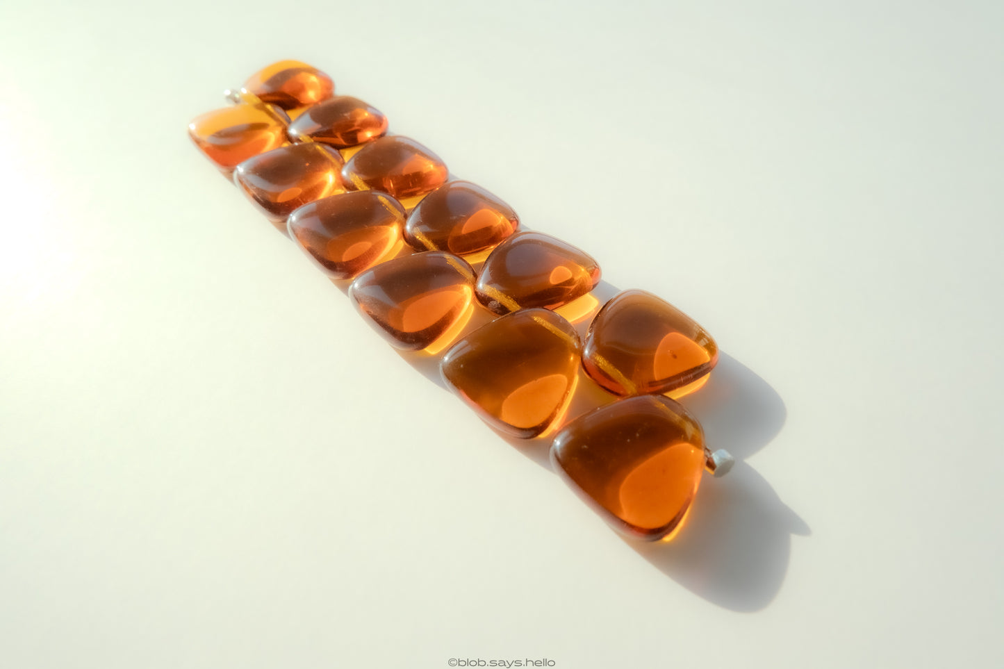 Sunset Glow Cuff Czech Glass