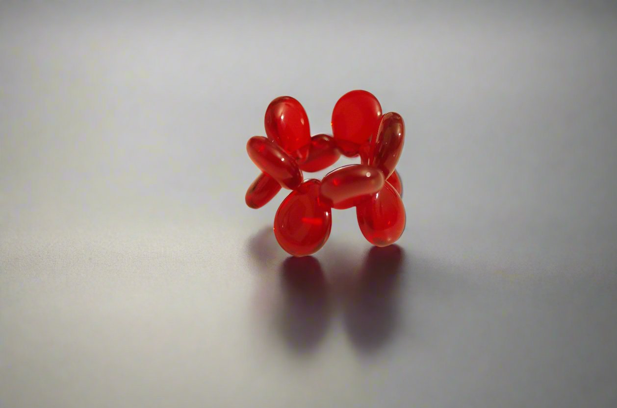 Po. Czech Glass Beads Ring