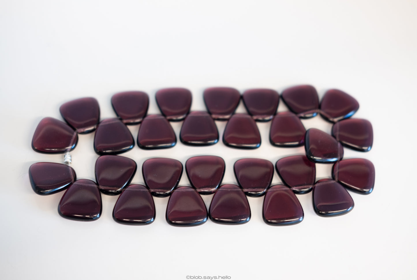 Crimson Glow Ember Choker Czech Glass